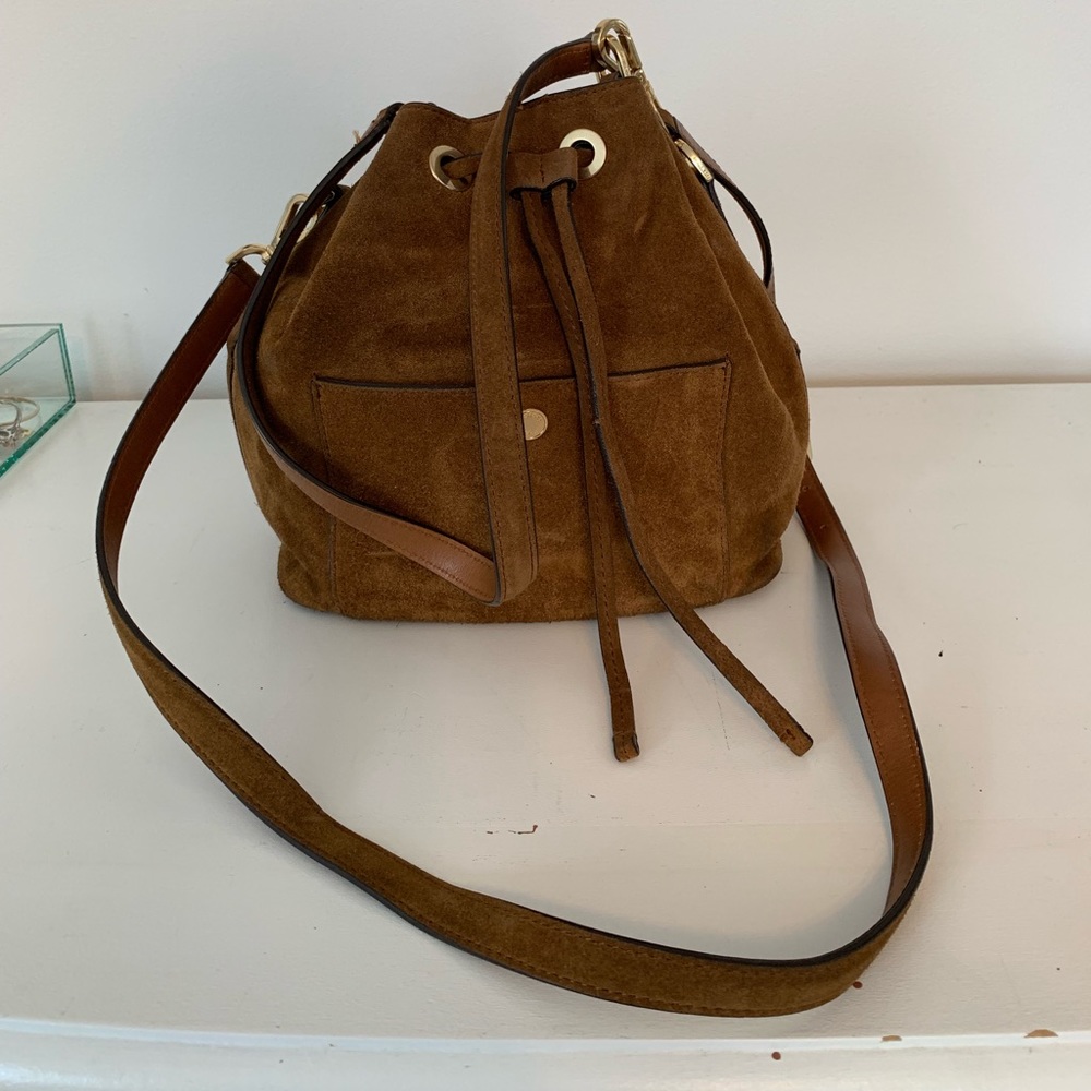 Brown Suede Michael Kors Bag